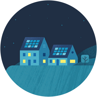 homes with solar panels and battery backup power