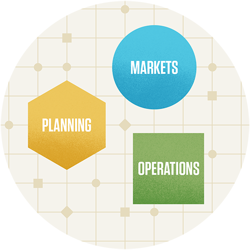 planning markets operations illustration