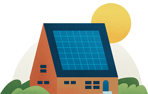 house with solar panels